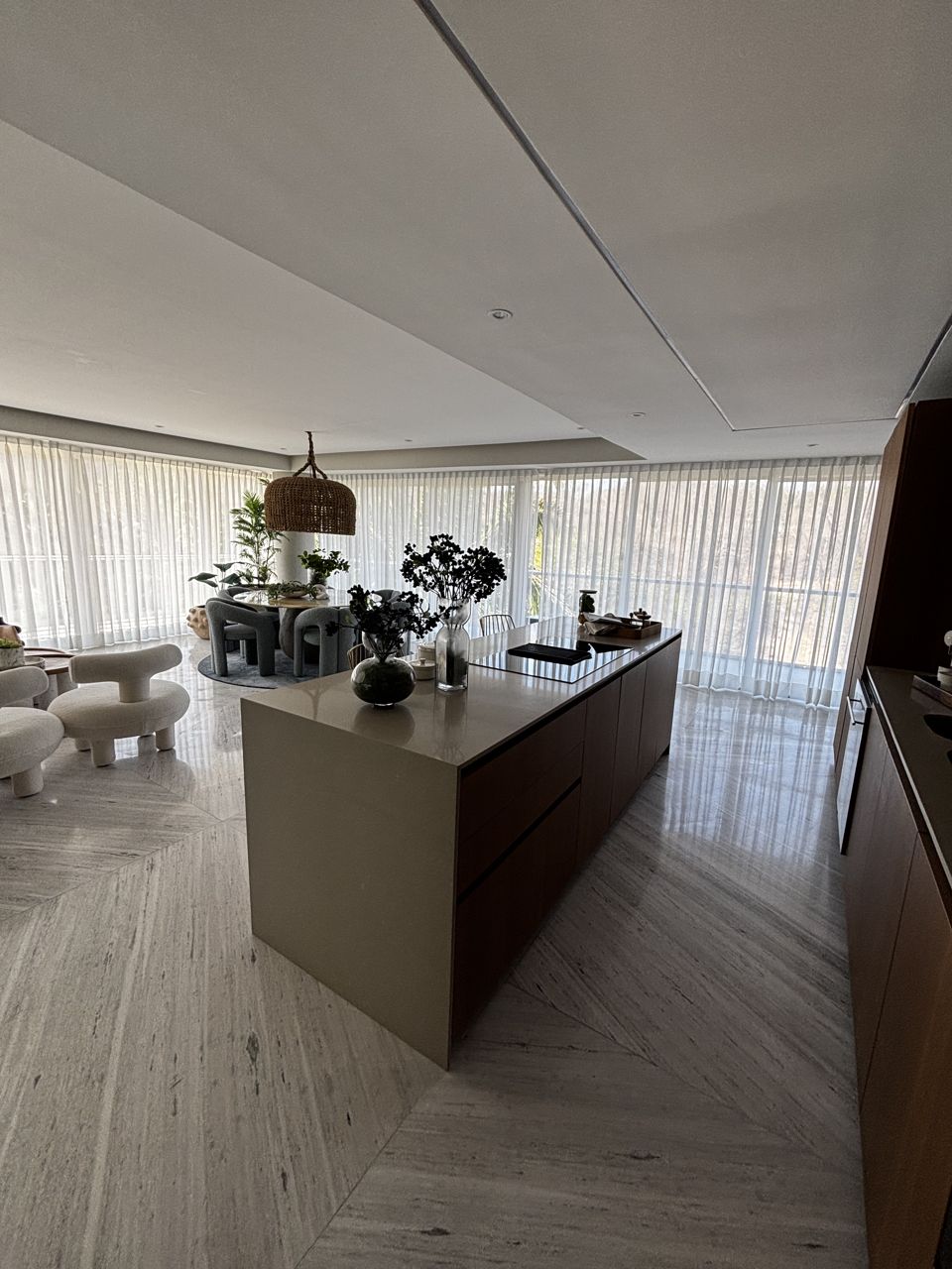 Cocina y planta abierta